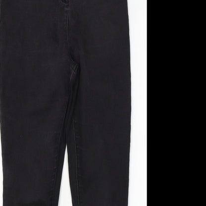 Womens UK Size 12 Papaya Regular Fit Jegging Black Jeans