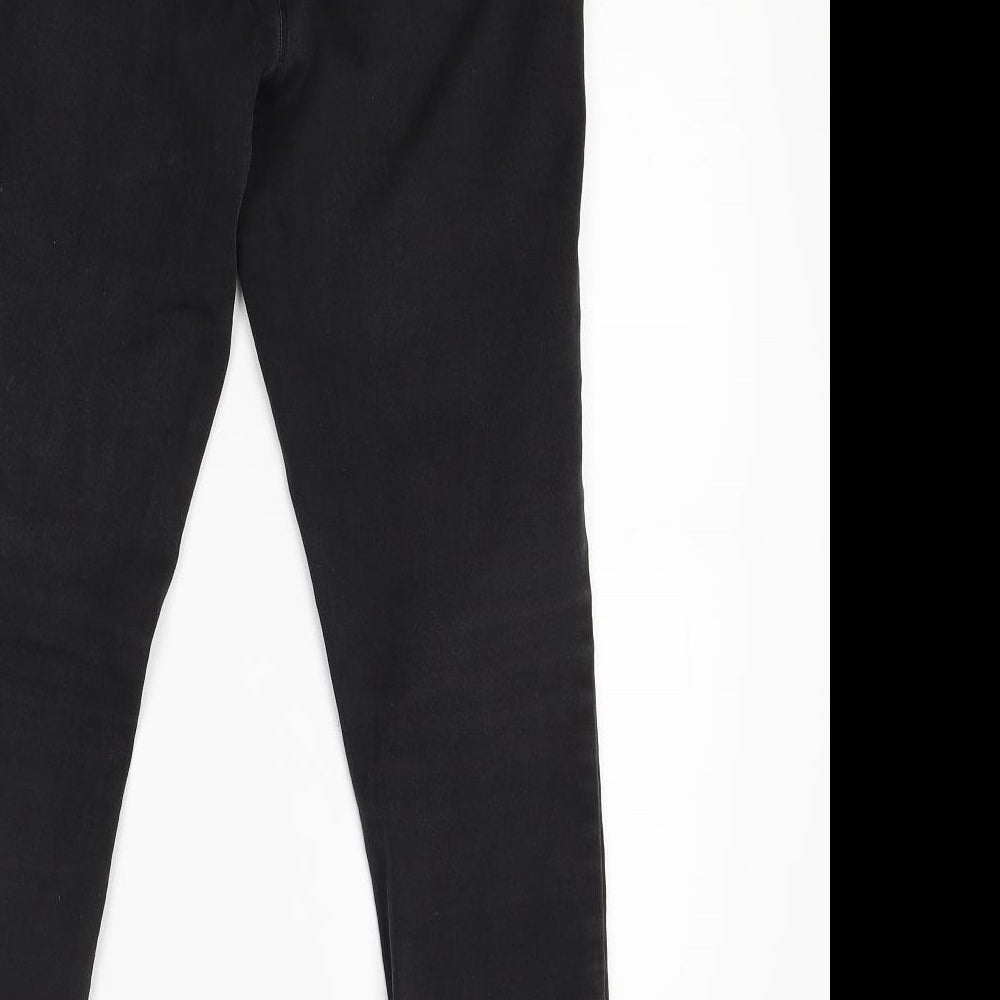 Womens UK Size 12 Papaya Regular Fit Jegging Black Jeans