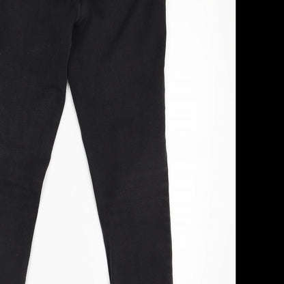 Womens UK Size 12 Papaya Regular Fit Jegging Black Jeans