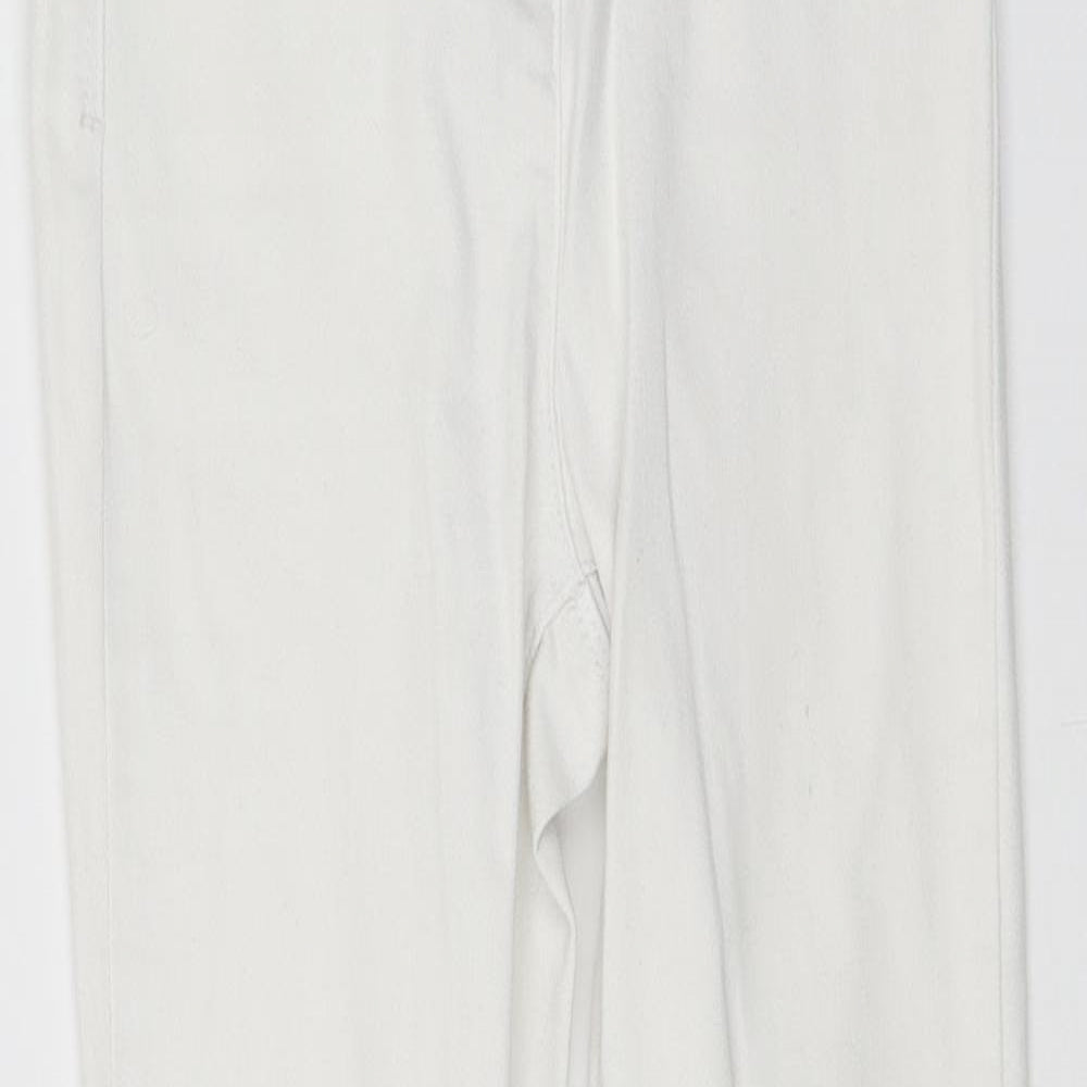 Primark Womens White  Denim Skinny Jeans Size 8 L25 in