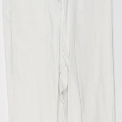 Primark Womens White  Denim Skinny Jeans Size 8 L25 in