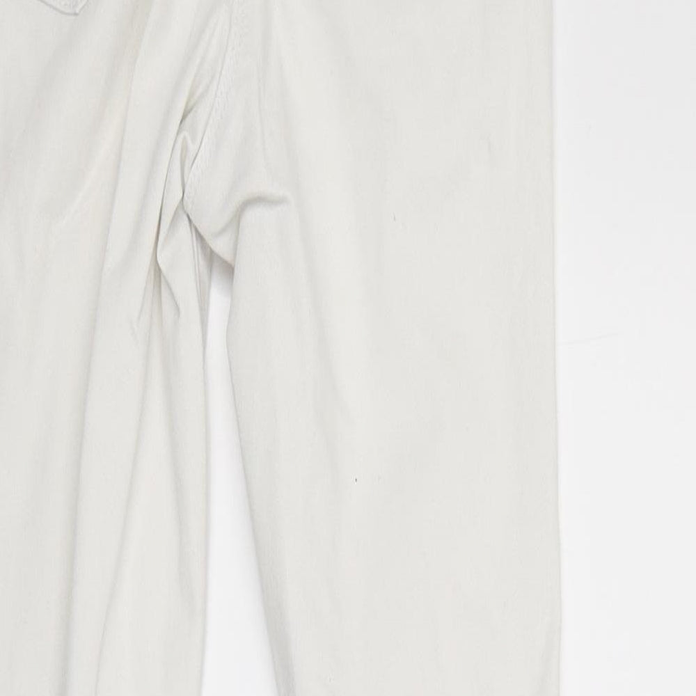 Primark Womens White  Denim Skinny Jeans Size 8 L25 in