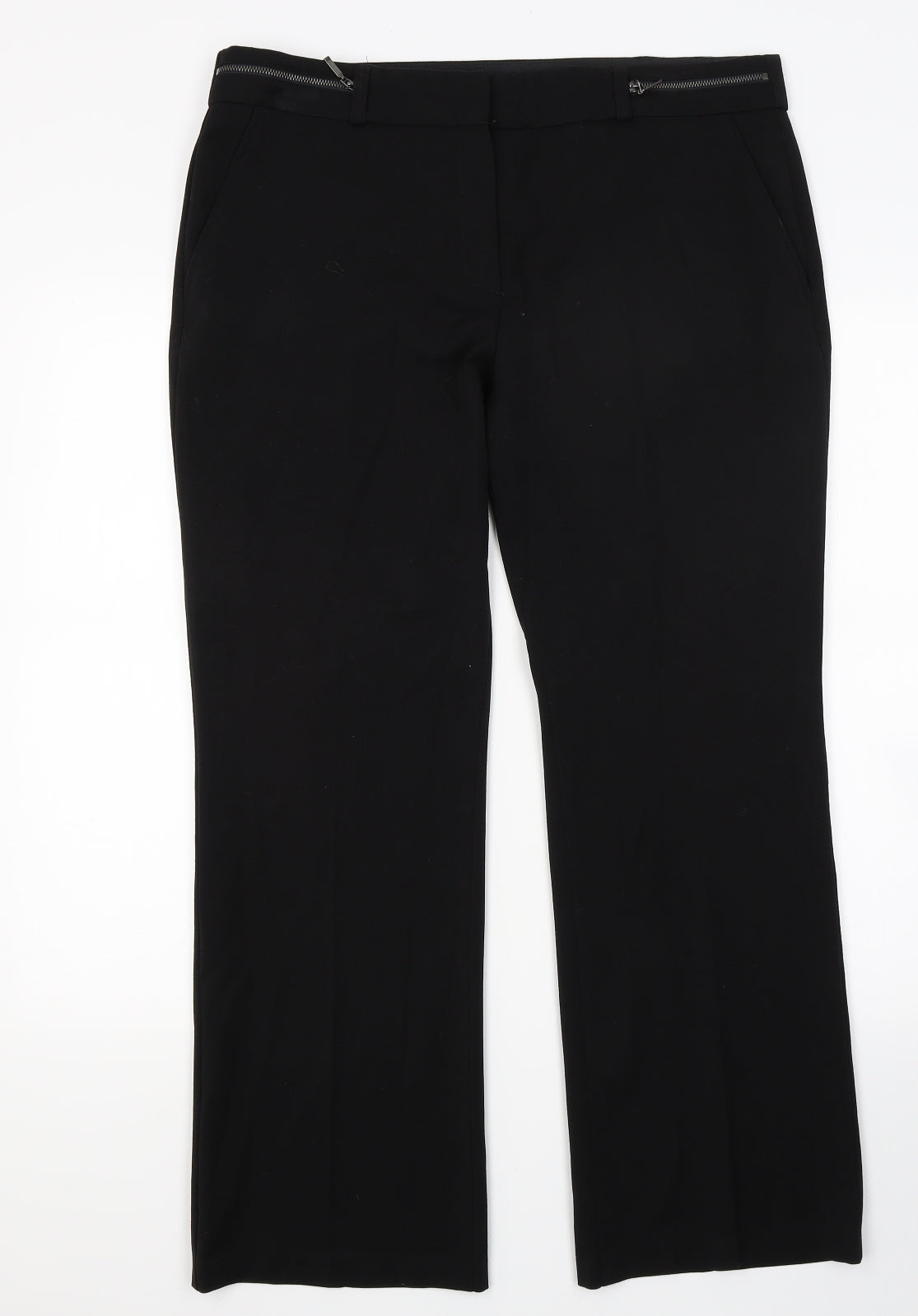 Womens UK Size 14 Marks and Spencer Regular Fit  Black Trousers