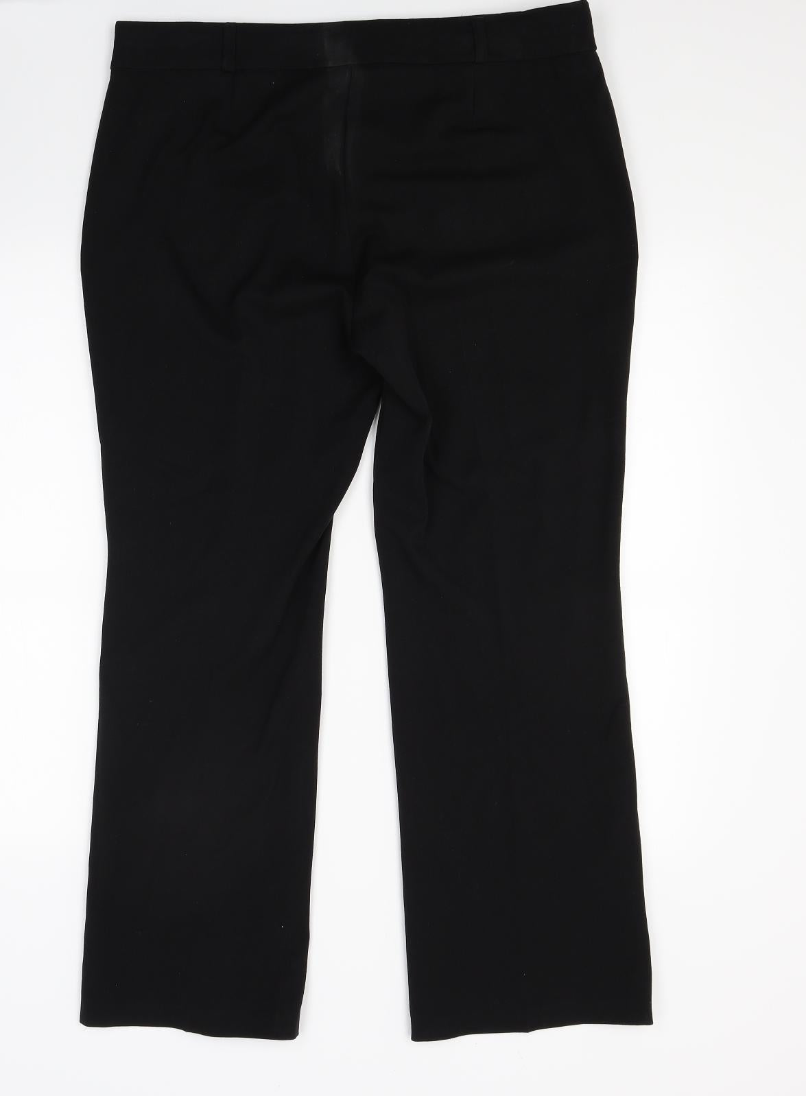 Womens UK Size 14 Marks and Spencer Regular Fit  Black Trousers