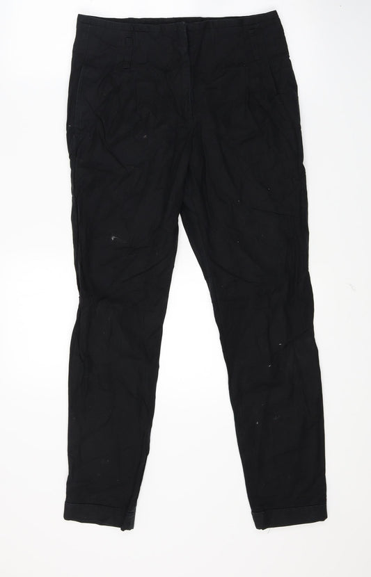 Womens UK Size 28 in Preworn Regular Fit  Black Trousers