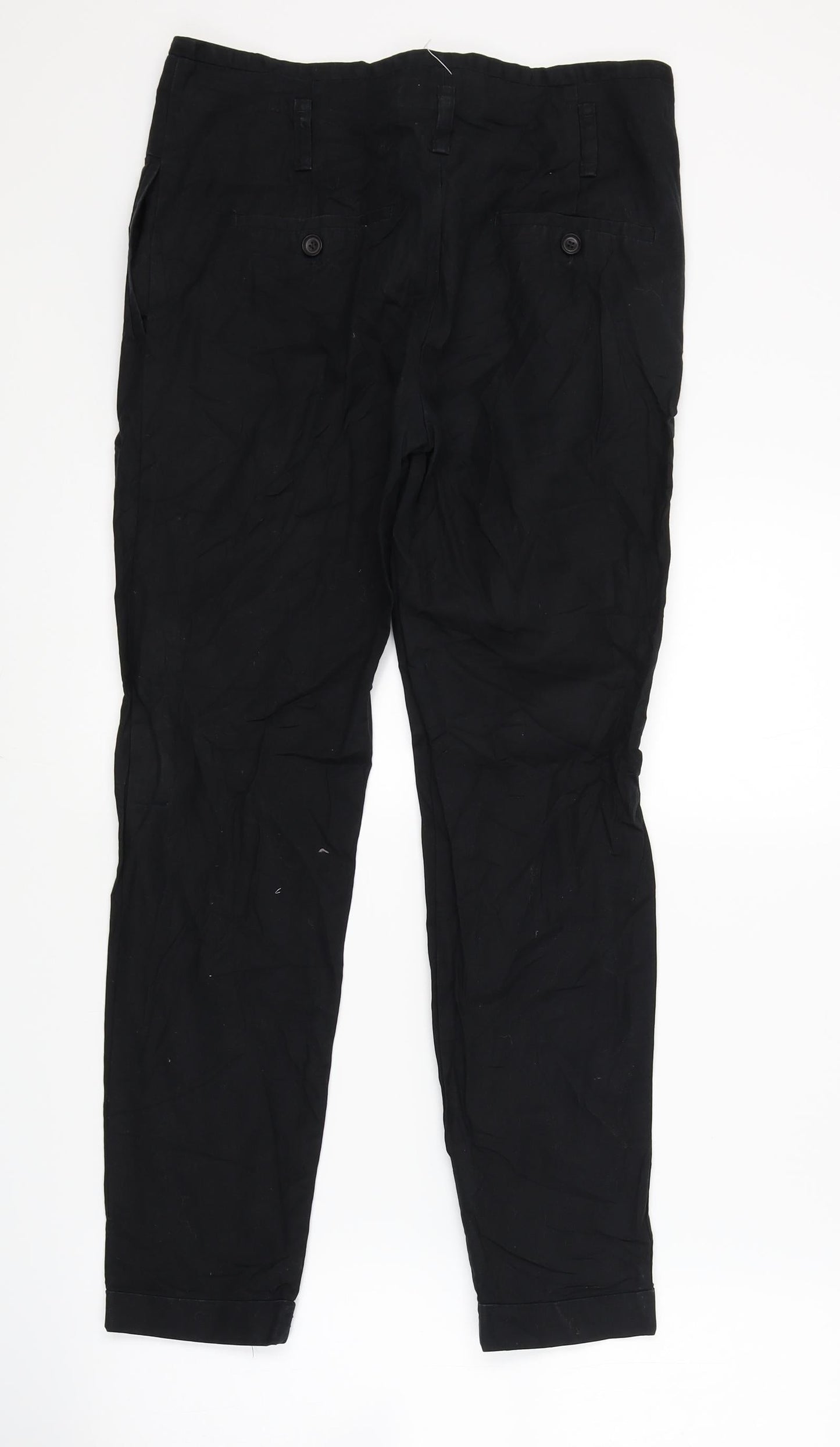 Womens UK Size 28 in Preworn Regular Fit  Black Trousers