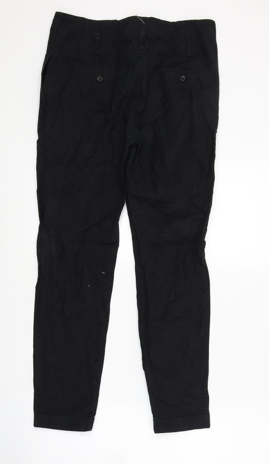 Womens UK Size 28 in Preworn Regular Fit  Black Trousers