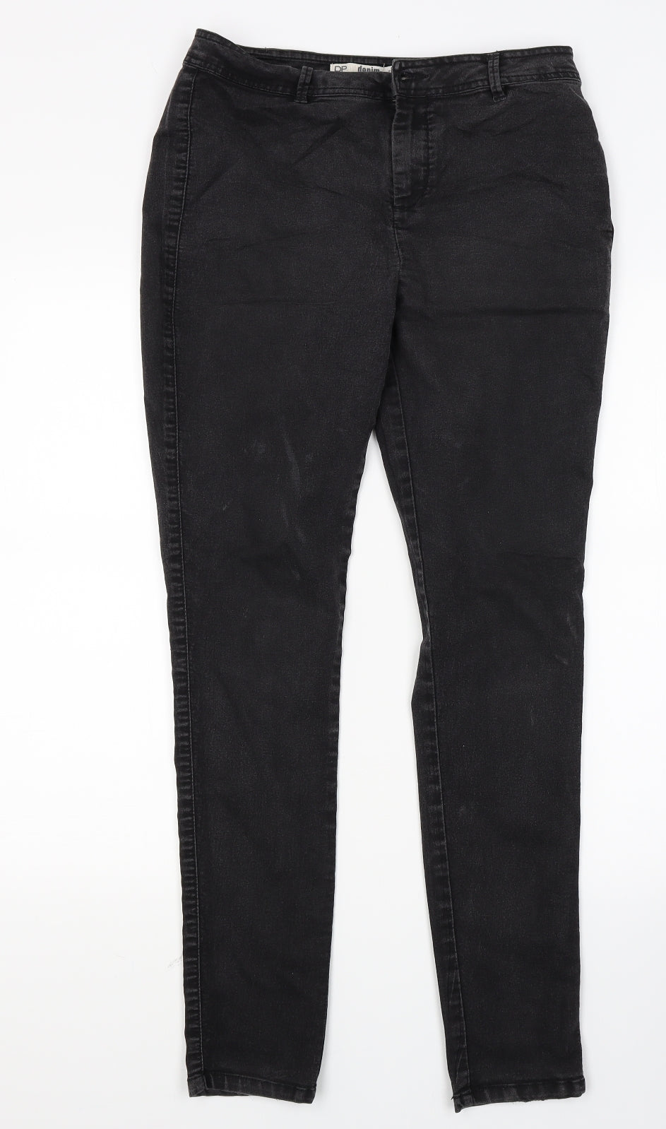 Dorothy Perkins Womens Black  Denim Skinny Jeans Size 12 L28 in