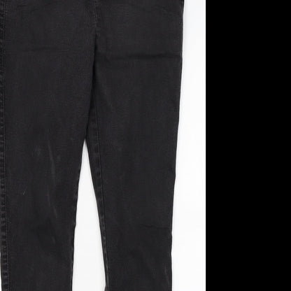 Dorothy Perkins Womens Black  Denim Skinny Jeans Size 12 L28 in