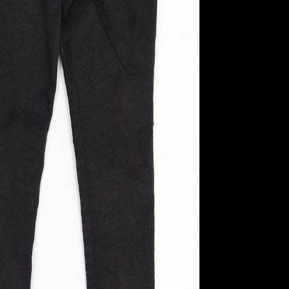 Dorothy Perkins Womens Black  Denim Skinny Jeans Size 12 L28 in