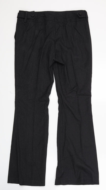 New Look Womens Black   Trousers  Size 12 L29 in
