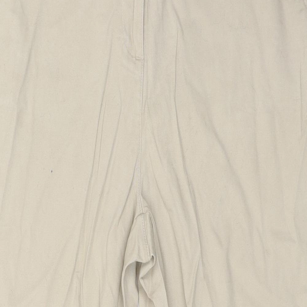 Womens UK Size 16 Peacocks Regular Fit Chino Beige Trousers
