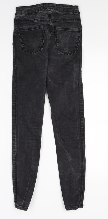 New Look Womens Black  Denim Jegging Jeans Size 8 L25 in