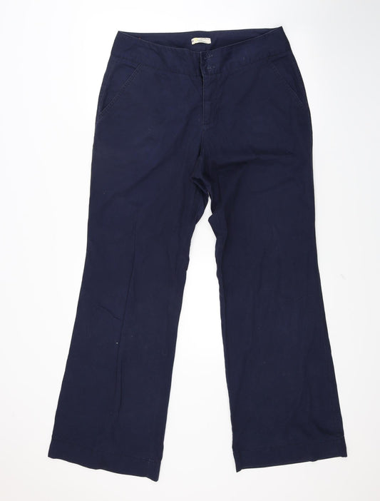 Womens UK Size 16 Jackpot Regular Fit Chino Blue Trousers