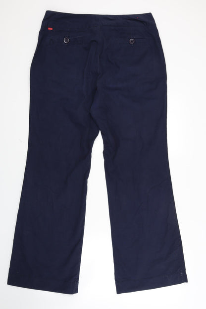 Womens UK Size 16 Jackpot Regular Fit Chino Blue Trousers