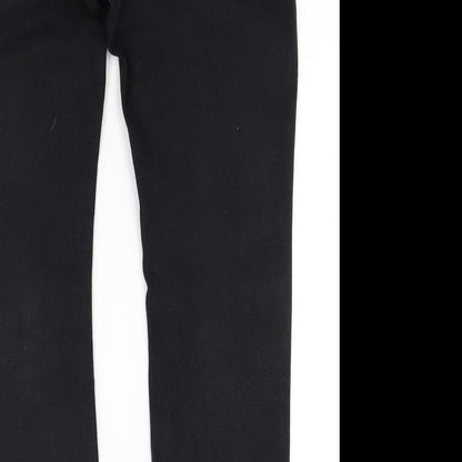 M&Co Womens Black  Denim Skinny Jeans Size 12 L20 in