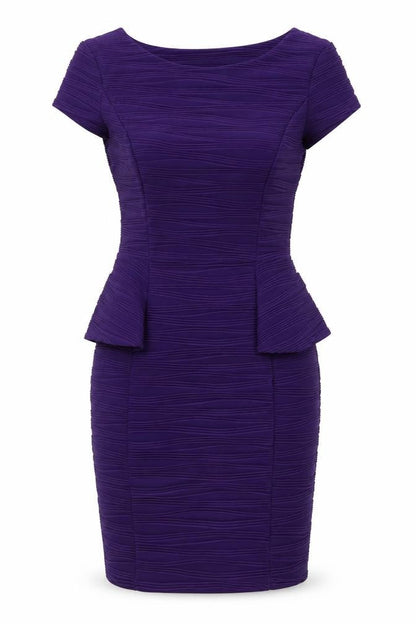 Front view of Red Herring women’s purple bodycon, size UK 12