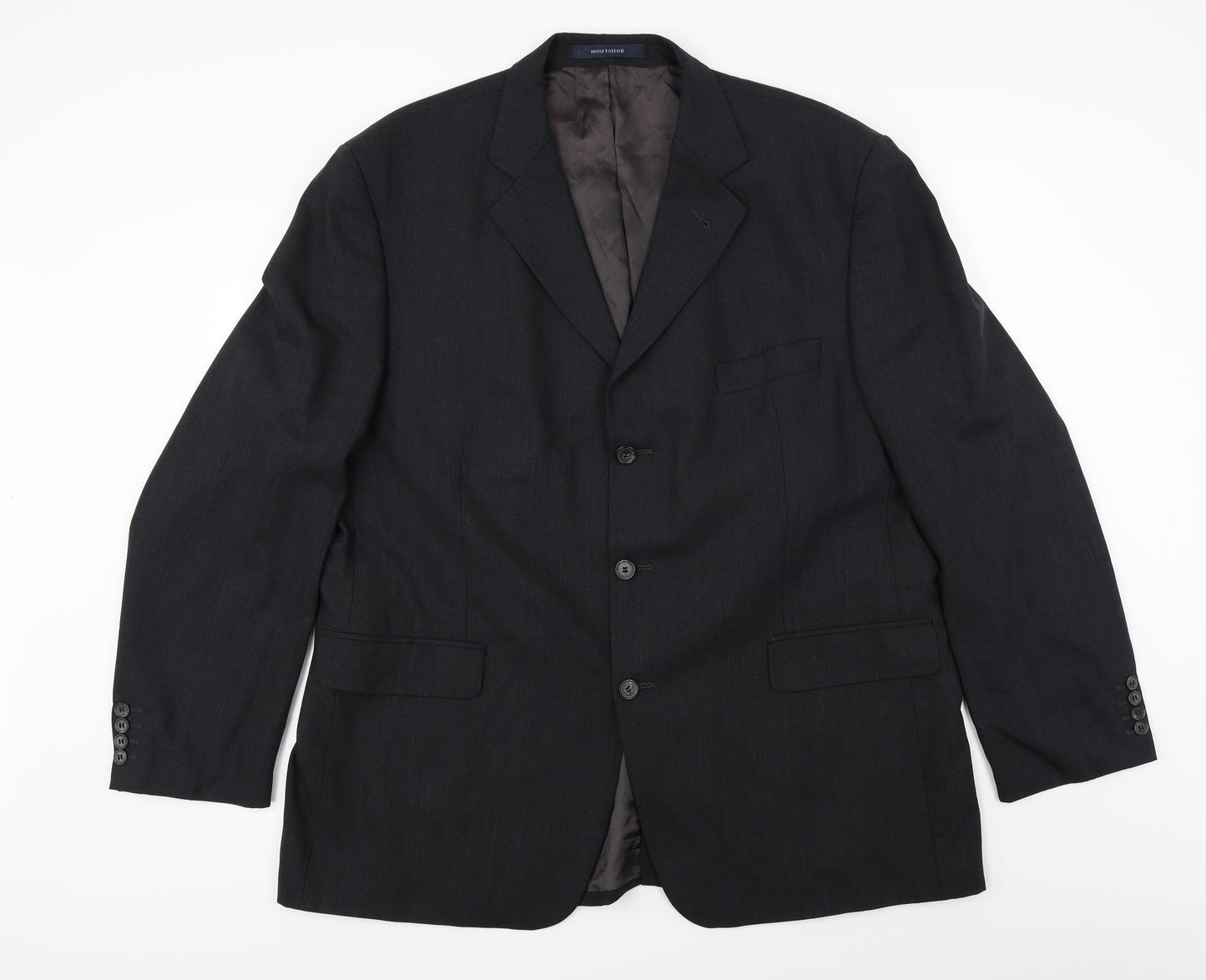Mens UK Size L British Tailor Regular Grey Suit Jacket