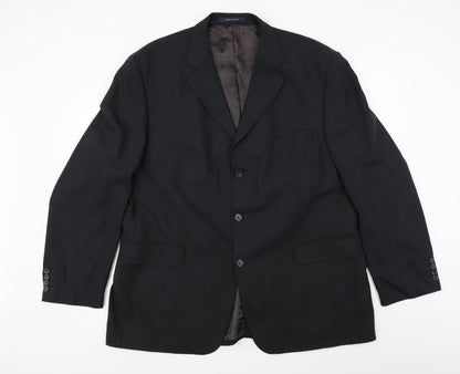 Mens UK Size L British Tailor Regular Grey Suit Jacket