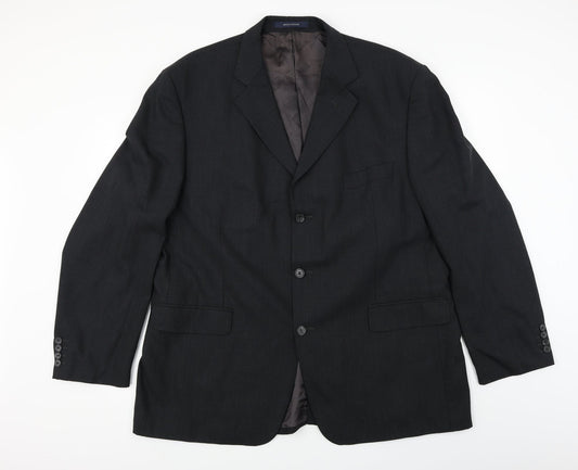 Mens UK Size L British Tailor Regular Grey Suit Jacket