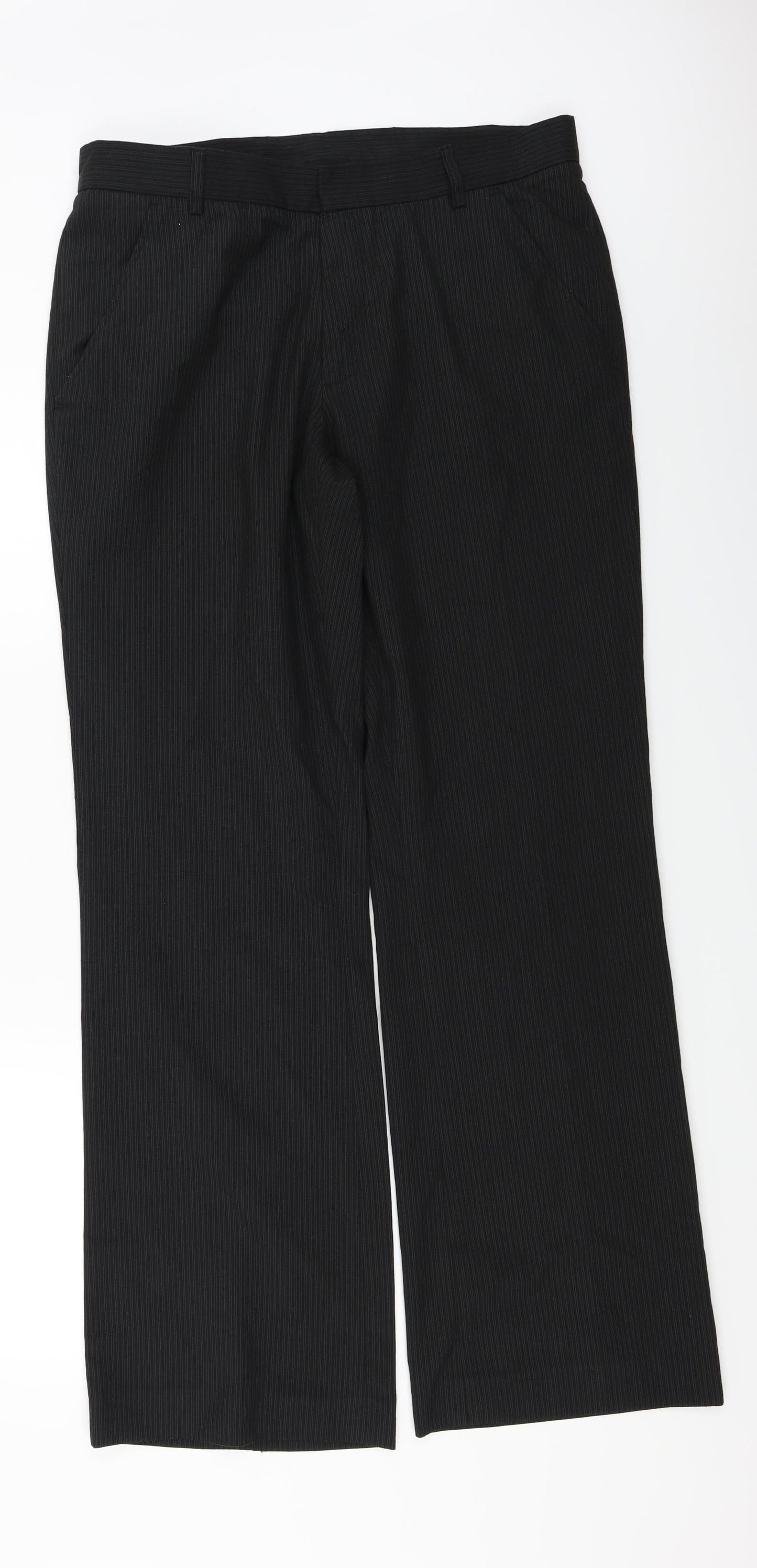 Womens UK Size 32 in Preworn Regular Fit  Black Trousers
