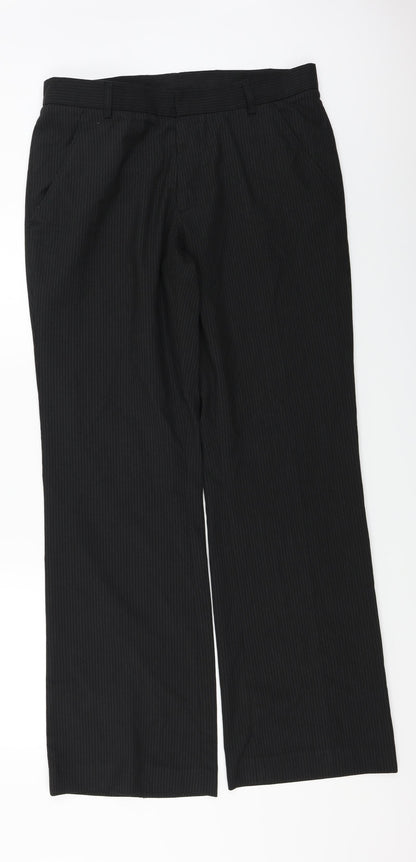 Womens UK Size 32 in Preworn Regular Fit  Black Trousers