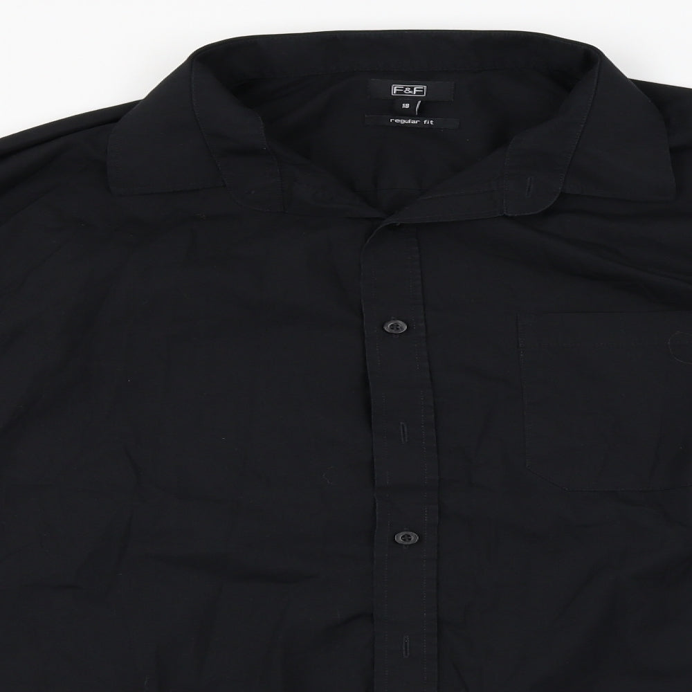 F&F  Womens Black   Basic Button-Up Size 18