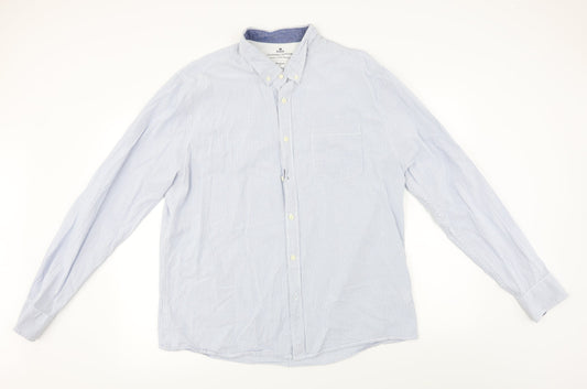 Womens UK Size XL Easy Blue Basic Button-Up