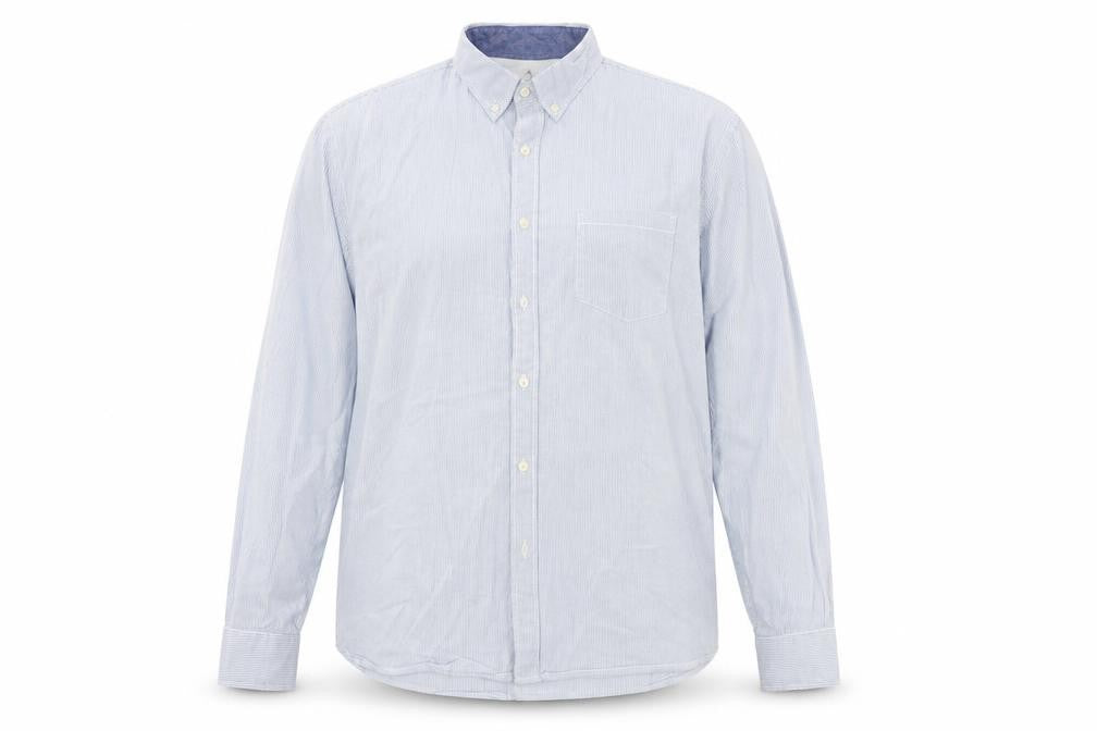 Womens UK Size XL Easy Blue Basic Button-Up