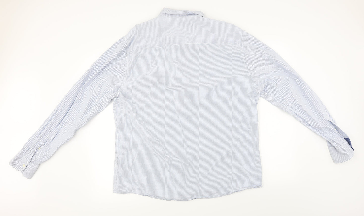 Womens UK Size XL Easy Blue Basic Button-Up