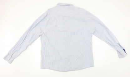 Womens UK Size XL Easy Blue Basic Button-Up