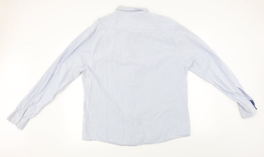 Womens UK Size XL Easy Blue Basic Button-Up