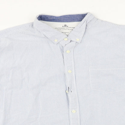 Womens UK Size XL Easy Blue Basic Button-Up