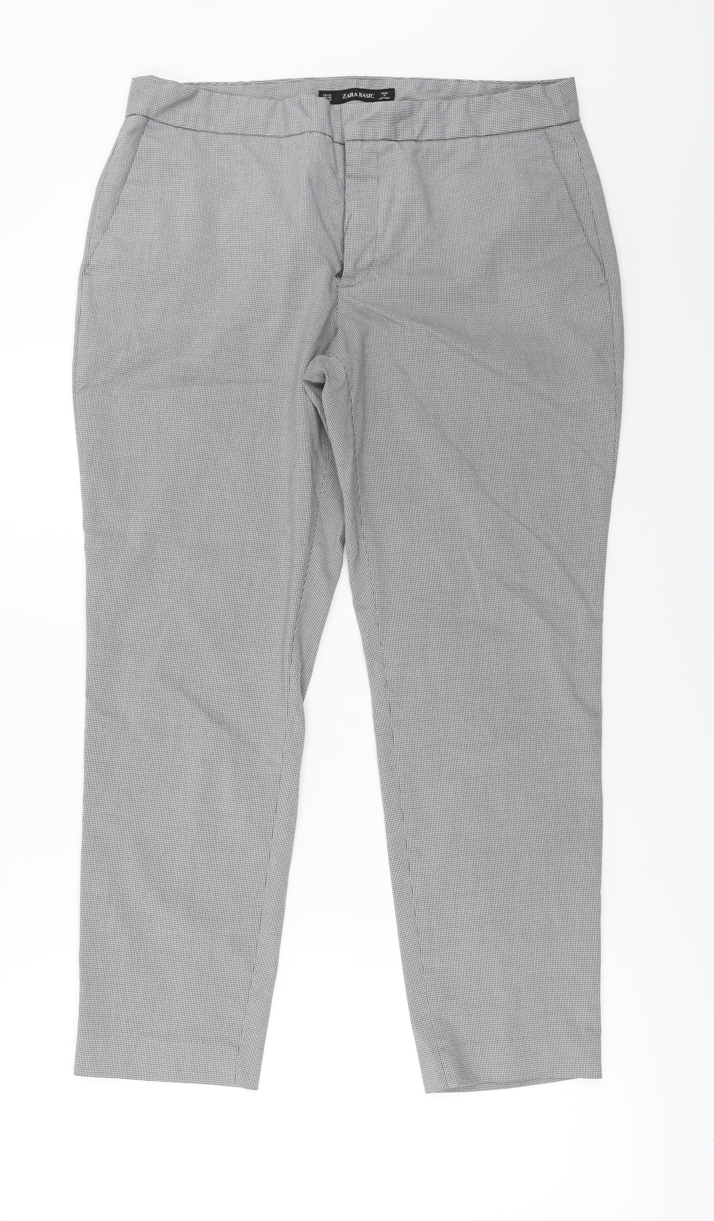 Womens UK Size 32 in Zara Regular Fit  Grey Trousers