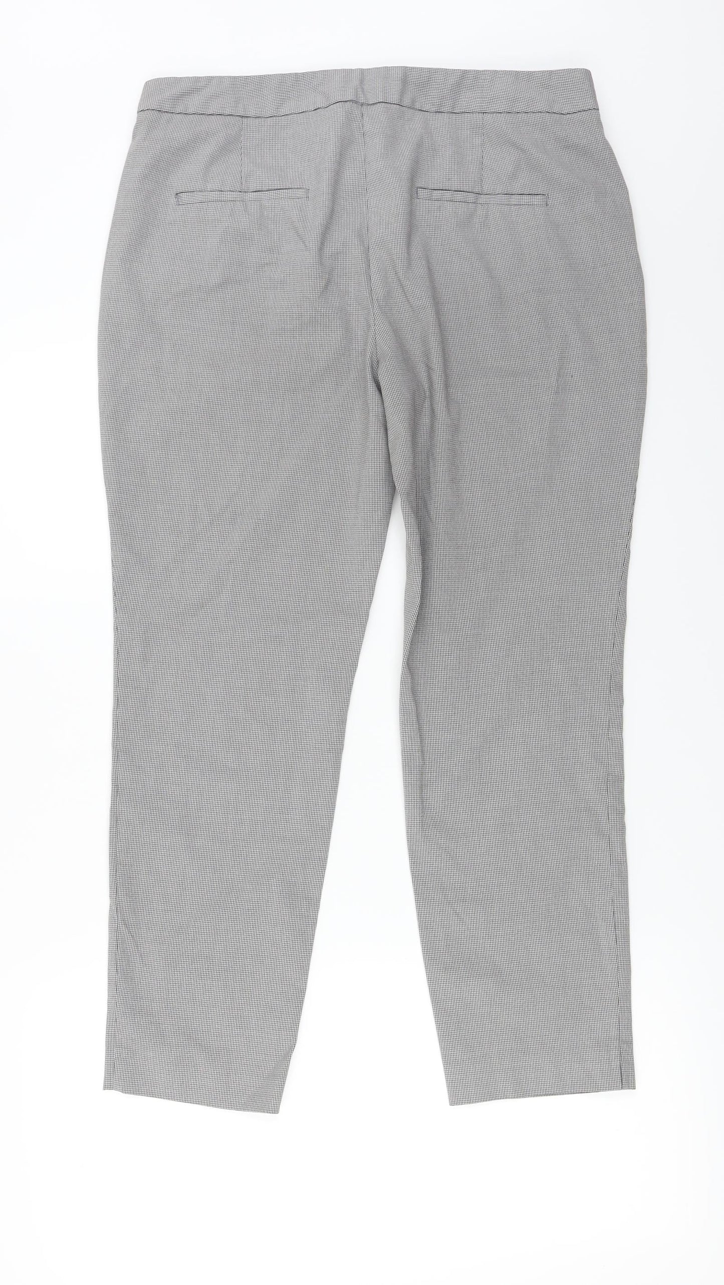 Womens UK Size 32 in Zara Regular Fit  Grey Trousers