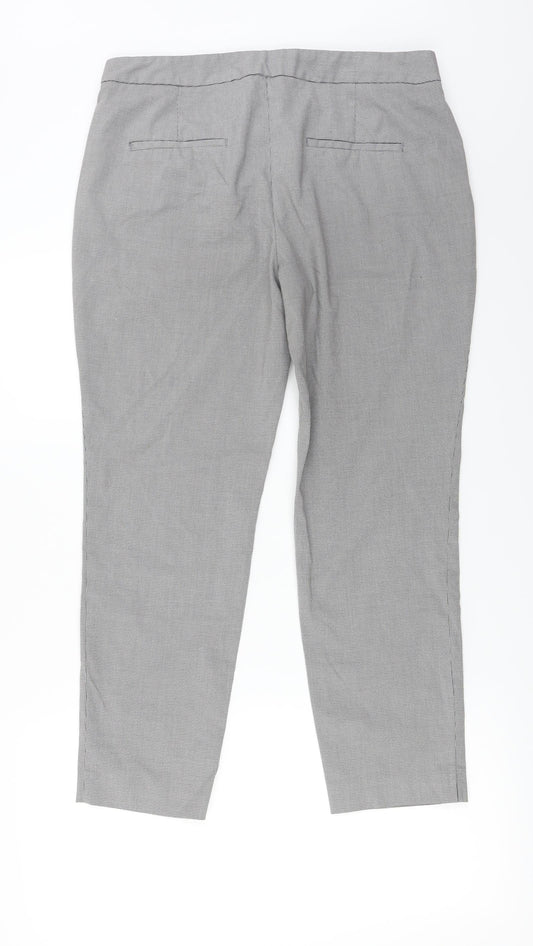Womens UK Size 32 in Zara Regular Fit  Grey Trousers