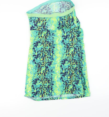 Matalan  Womens Green Animal Print  Bandage Skirt Size 14