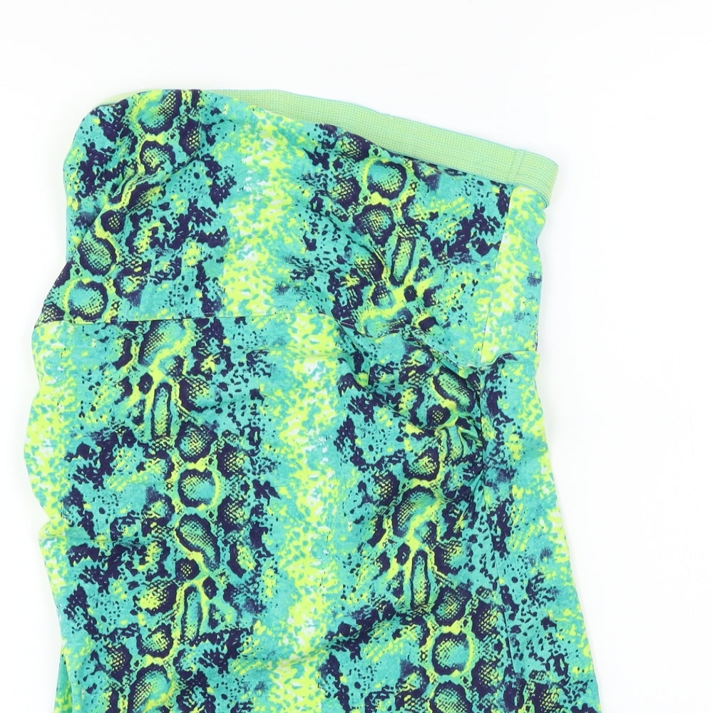 Matalan  Womens Green Animal Print  Bandage Skirt Size 14