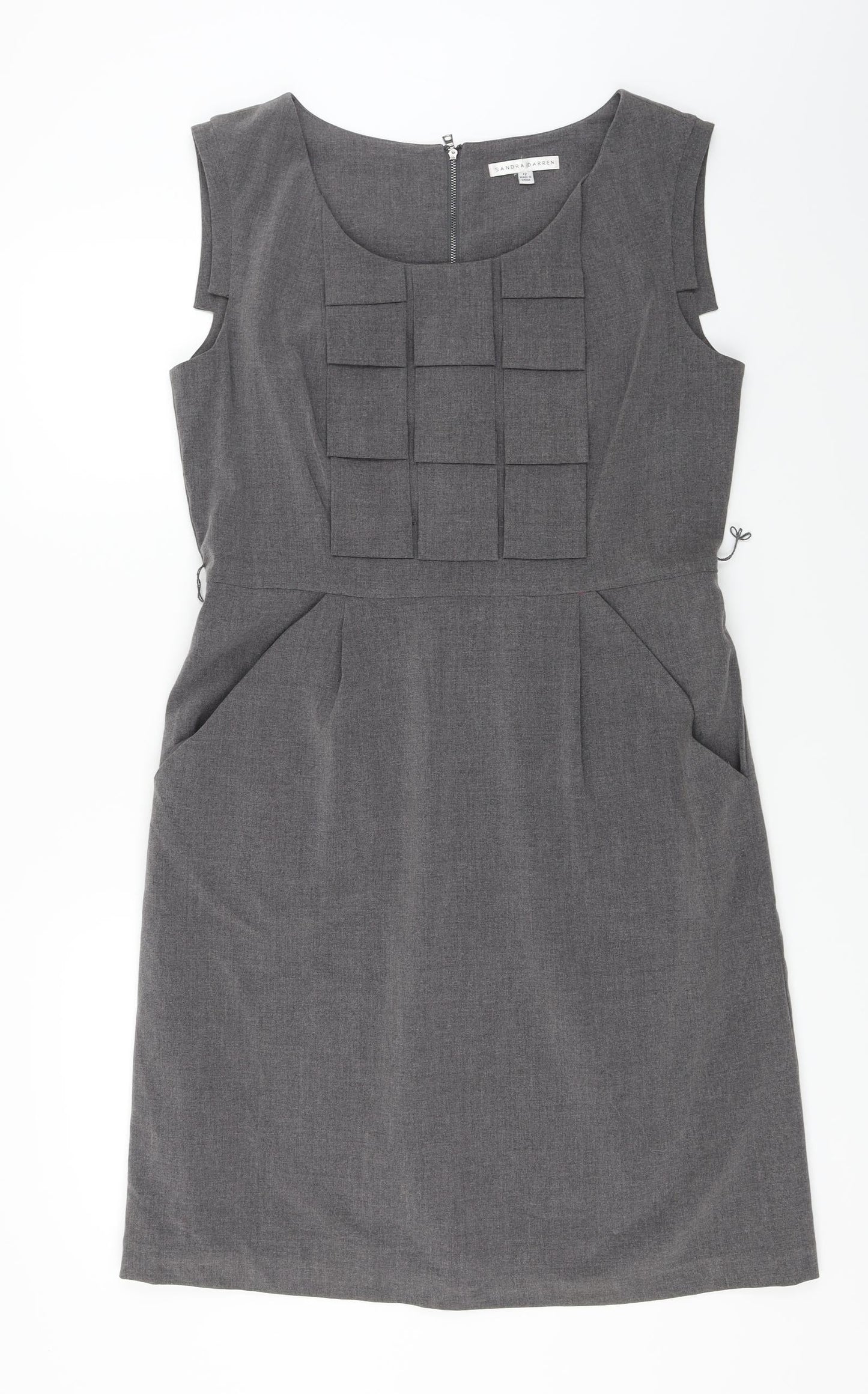 Sandra Darren  Womens Grey   A-Line  Size 12
