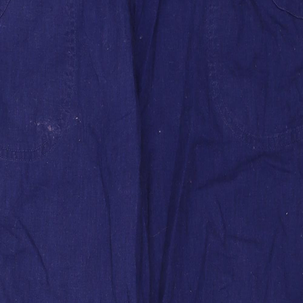 Womens UK Size 34 in EVIE Regular Fit  Blue Trousers