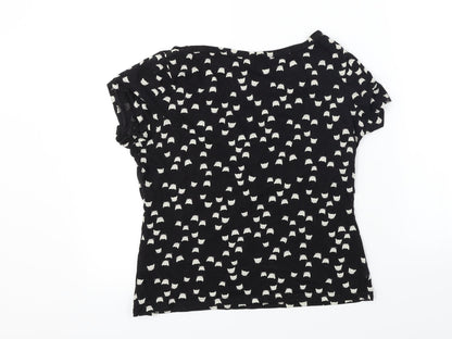 George  Womens Black   Basic T-Shirt Size 8