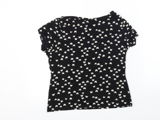 George  Womens Black   Basic T-Shirt Size 8