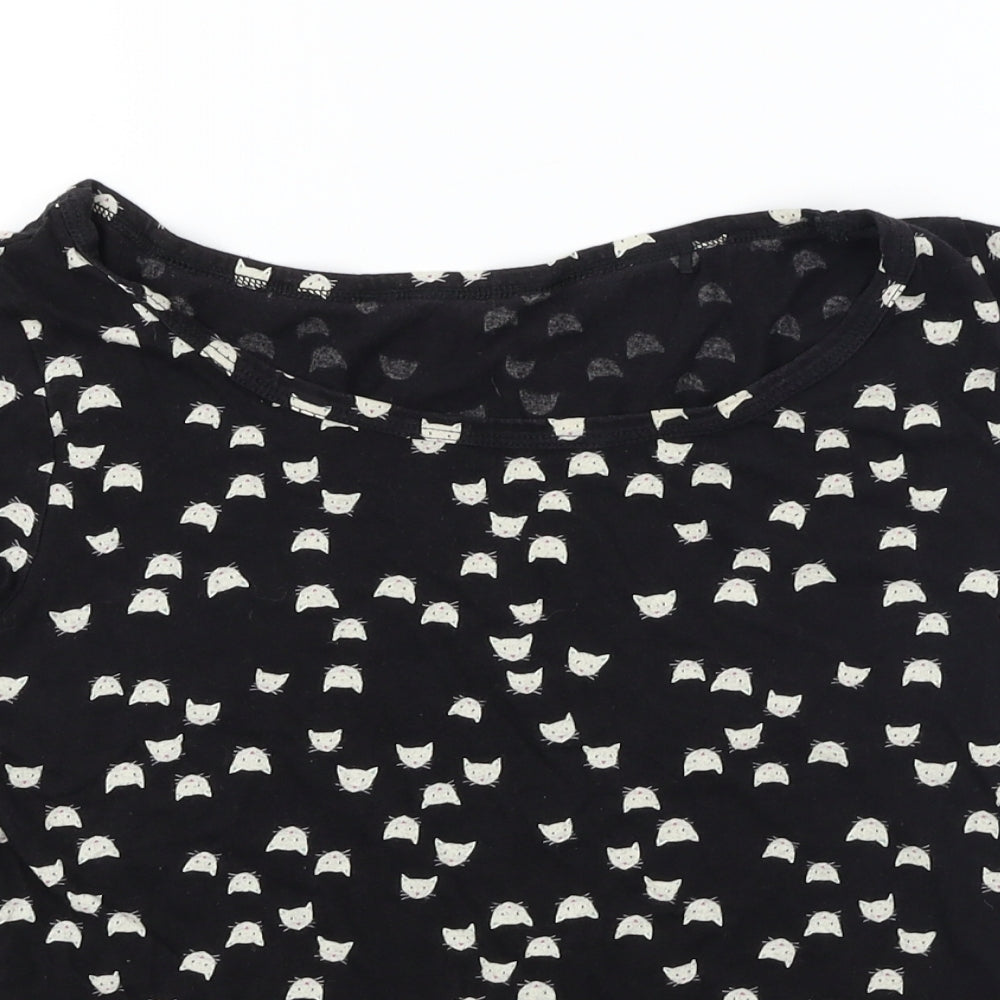 George  Womens Black   Basic T-Shirt Size 8