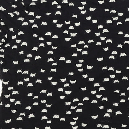 George  Womens Black   Basic T-Shirt Size 8