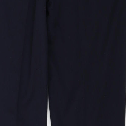 Womens UK Size 16 Marks and Spencer Regular Fit  Blue Trousers