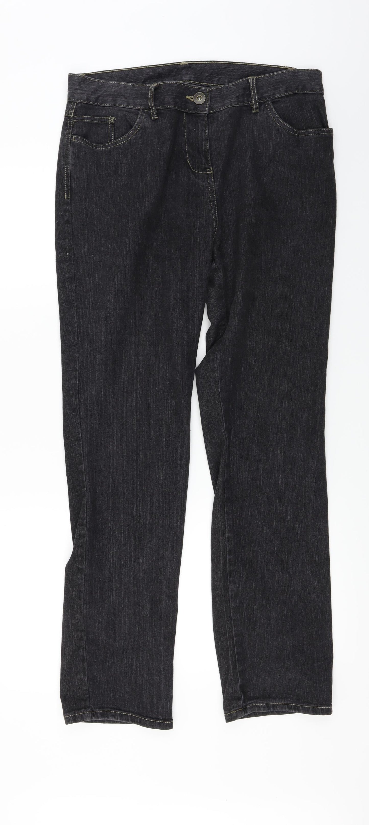 Womens UK Size 14 Marks and Spencer Regular Fit Skinny Grey Jeans