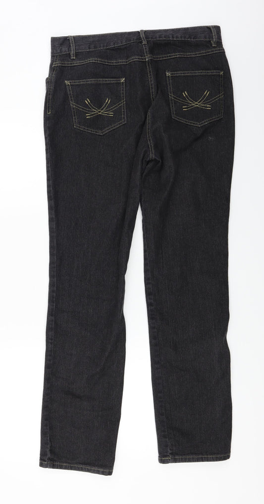 Womens UK Size 14 Marks and Spencer Regular Fit Skinny Grey Jeans