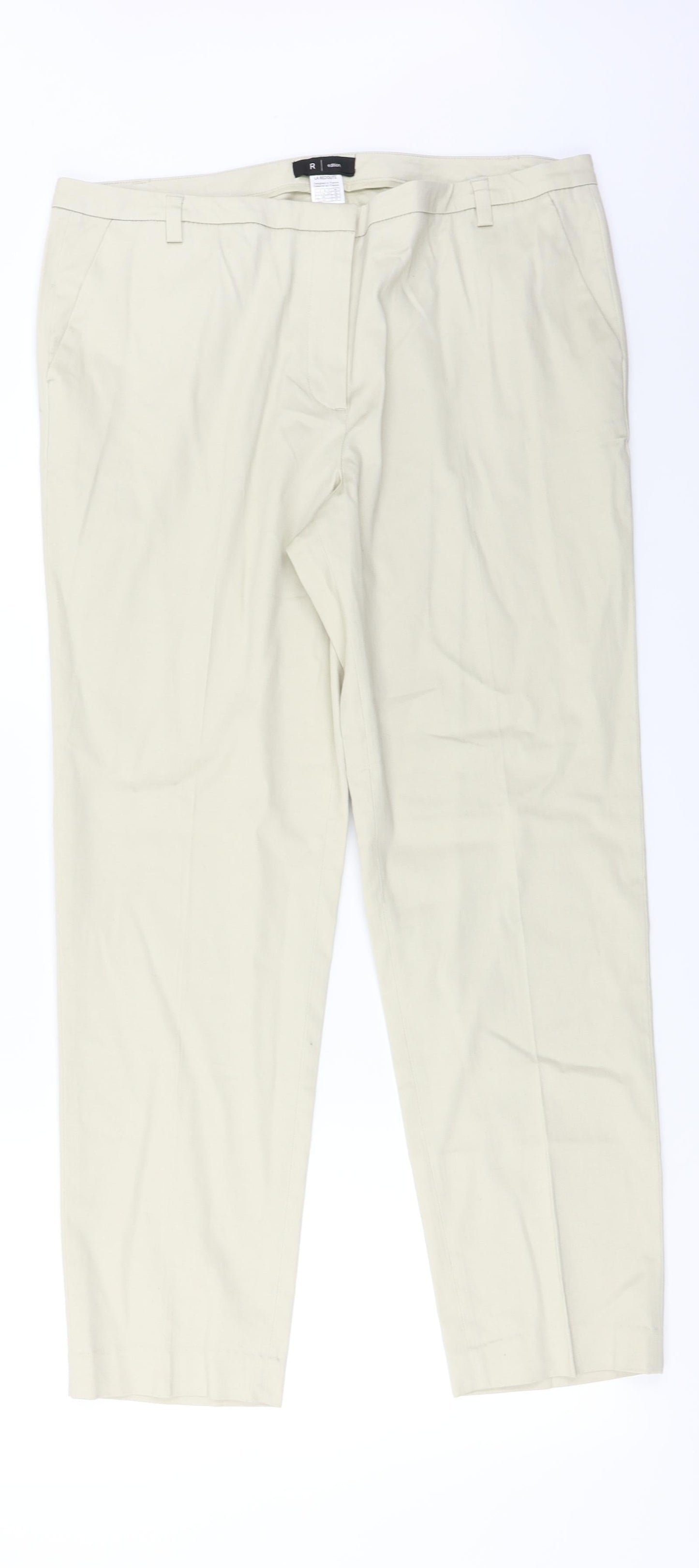 R Edition  Womens Beige   Trousers  Size 16 L25 in