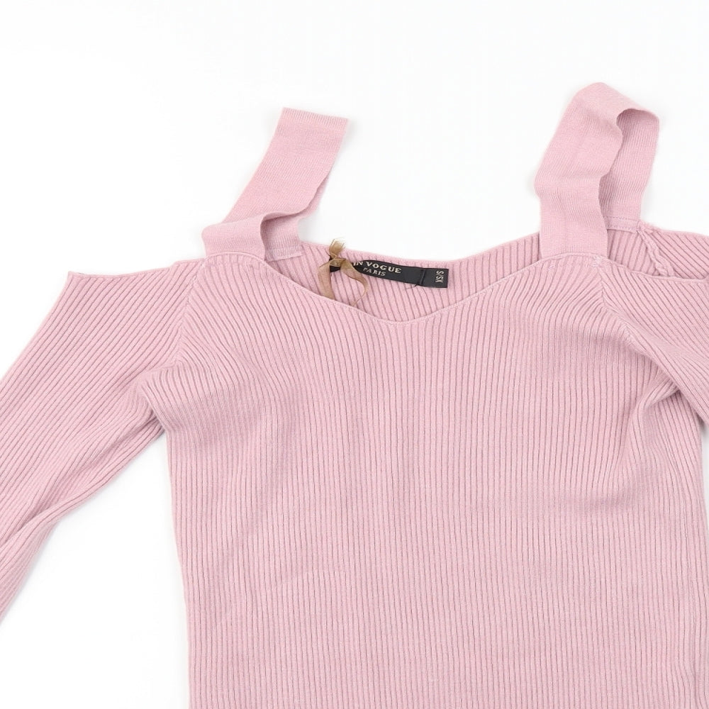Vogue  Womens Pink   Bodysuit One-Piece Size XS