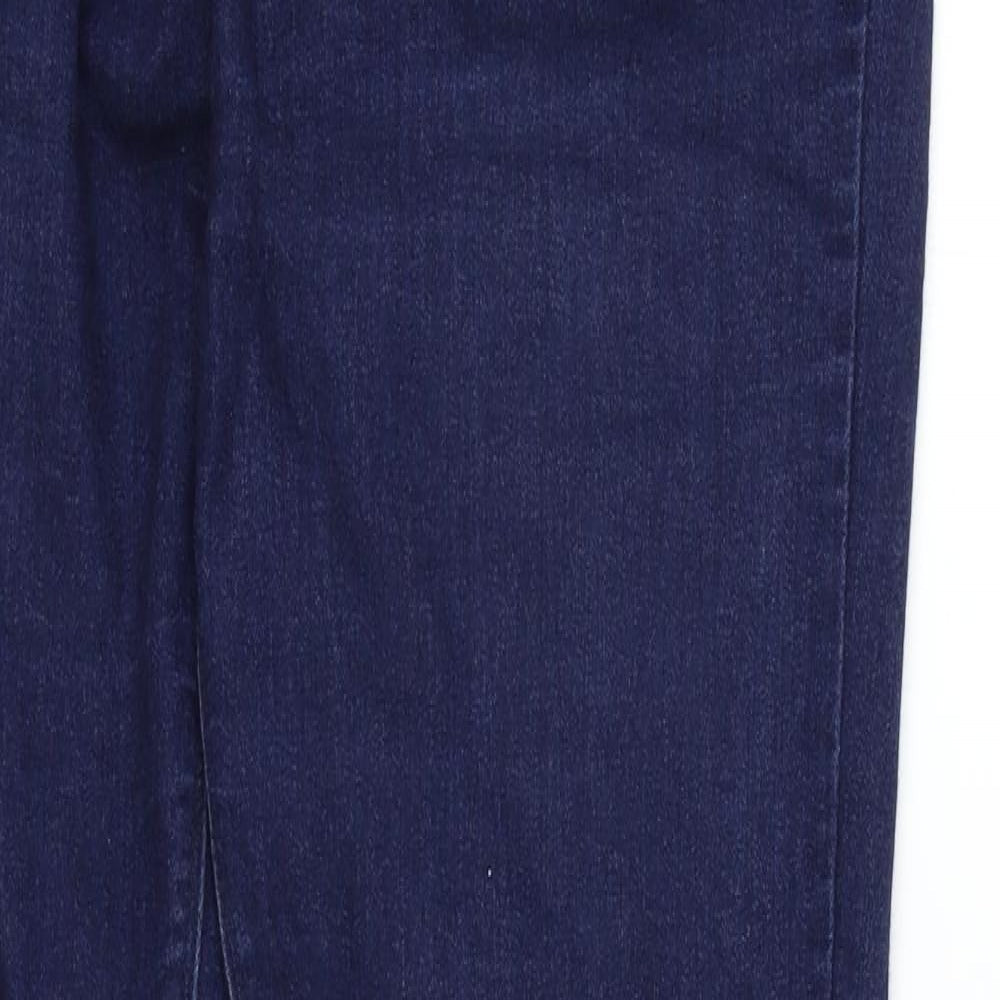 Womens UK Size 12 deniem & co Regular Fit  Blue Trousers